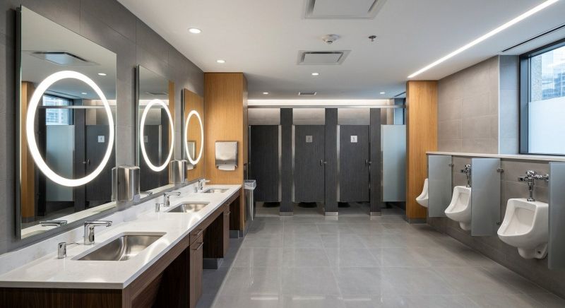 Industrial Bathroom Renovation in Denver County, CO
